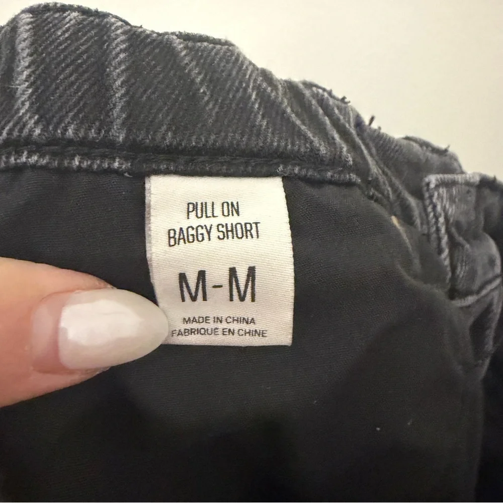 Urban‎ Outfitters BDG Pull On Baggy Denim Shorts Black